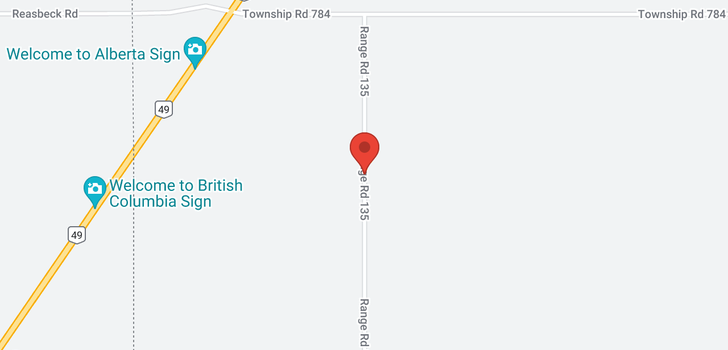 map of 78274 Range Road 135 Road